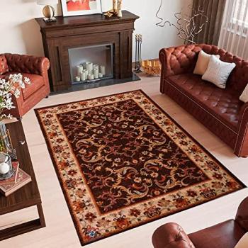 Alfombra de Pelo Corto en Polipropileno Frisse | 100% Lavable | Ideal para Salón, Habitacion o Comedor | Varias medidas disponibles