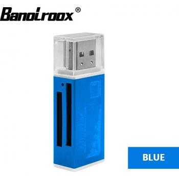 Banolroox 4 in 1 Kartenleser für Laptop mit USB und Micro SD Adapter
