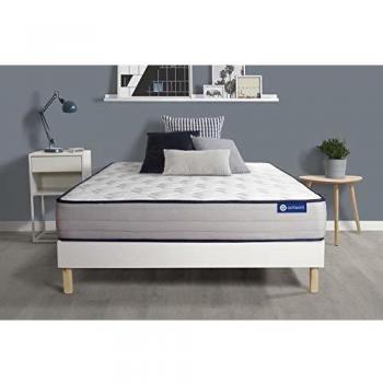 Matelas & Sommier Actiflex Form 90x190 cm – Ressorts ensachés, mémoire de forme, 5 zones de confort