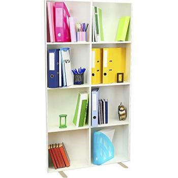 Kaiserkraft Trennwand easyScreen, mit Fotomotiv, Modell Bibliothek, Breite 940 mm