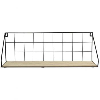 Etagère Filaire En Bois Et Métal 45 Cm