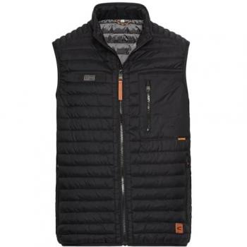Camel active Herren Steppweste mit Label-Patch, Größe 50