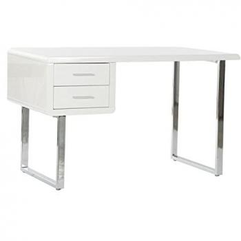 Mesa de Trabalho Design Contemporâneo Metal Branco