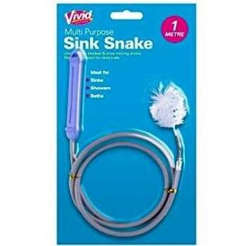 Vivid FlexiSnake 1m Drain Cleaner with Rubber Coating