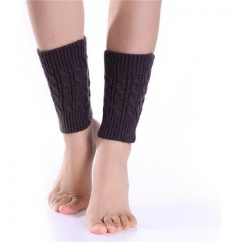 Women's Solid Color Crochet Boot Socks