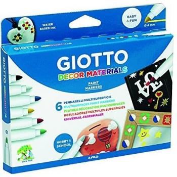 Set Feutres Decor Material Giotto – 6 pièces