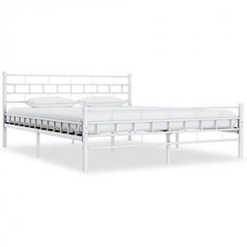 VidaXL Bed Frame Black Metal 120x200 cm