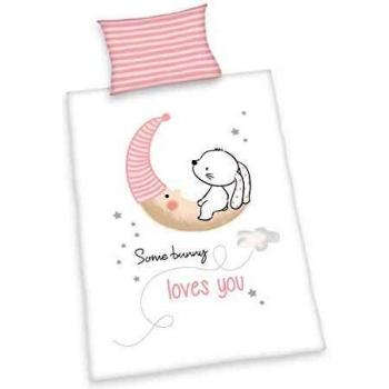 Biancheria da Letto per Culla Herding, Cotone, Bianco, 100 x 135 cm, 40 x 60 cm