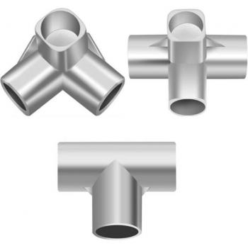 16mm T Shape Aluminum Alloy Connectors for Wardrobe and Shelf Brackets