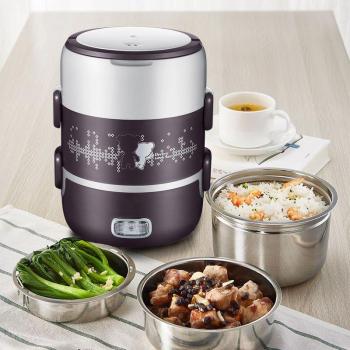 2L Heated Lunch Box with Steamer