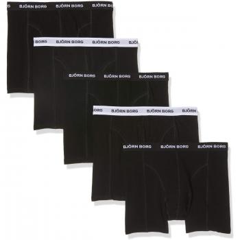 Bjorn Borg Men's Solid 5 Pack Boxers