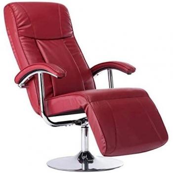 Deep Burgundy Fabric Lounge Chair