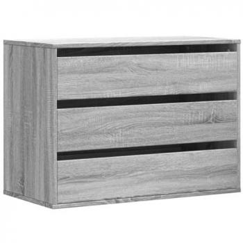 VidaXL Corner Drawer Chest Grey Sonoma 80x41x58 cm