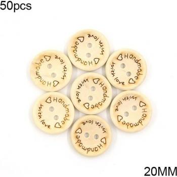 Boutons en bois faits main