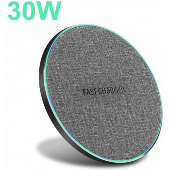 Cargador Inalámbrico 30W FDGAO para Samsung S20/S10/S9 y iPhone 12/11 Pro