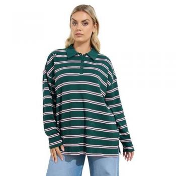 Chemise Rugby Bleu à Boutons en Gomme Curve Yours