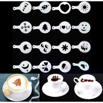 Barista Stencil Templates for Coffee Art