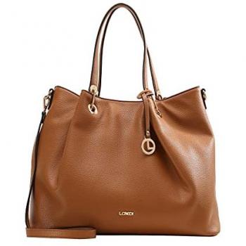 L.Credi 40 cm Brown Tote Bag
