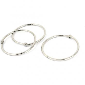 3 Pieces Metal Filing Cabinet Hinge Rings 5.1 cm