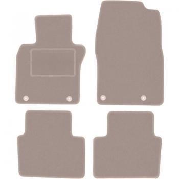 Tapis de sol beige en velours pour Mazda CX-30