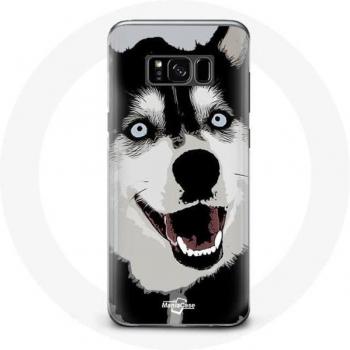 Housse Husky Sibérien Yeux Bleus pour Samsung Galaxy S8