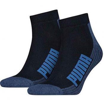 Puma Calcetines Acolchados para Hombre 2p, Azul (navy/Grey/Strong blue), 35-38