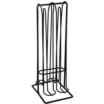 Portacapsule Espresso x 32 con Telaio in Acciaio Inox e Coperchio Trasparente per Controllare la Quantità di Capsule Rimaste