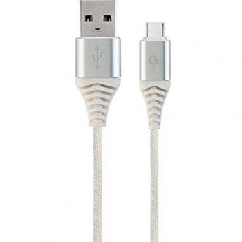 Cavo USB 2.0 C a A 2 metri argento e bianco