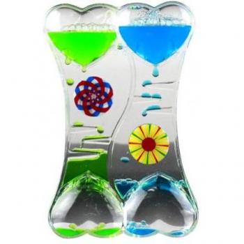 Reloj de burbujas en movimiento
