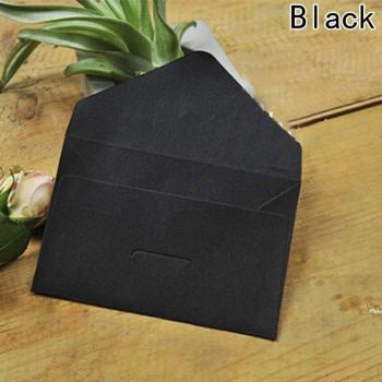 Paquete de 20 sobres de papel negro y blanco para manualidades, estilo vintage europeo
