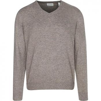 Strickpullover aus Lammwoll-Mix V-Ausschnitt