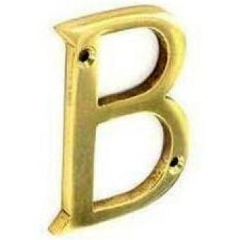 Securit 75mm Brass Door Letter B