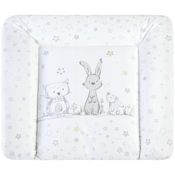 Materassino fasciatoio Softy con design Coniglio e Gufo 85 x 75 cm