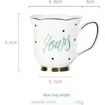 Taza de Cerámica Latte + Tetera de Flores, Suministros Gourmet