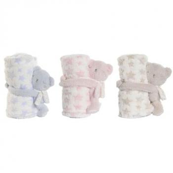 Babyutrustning Hem ESPRIT Blå Beige Rosa Polyester (3 delar)