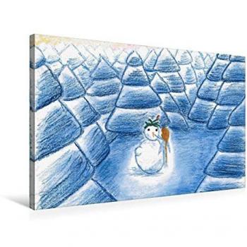 Premium Textil‑Leinwand 75 × 50 cm „Winterfreuden“ – CALVENDO & Christine Denorme