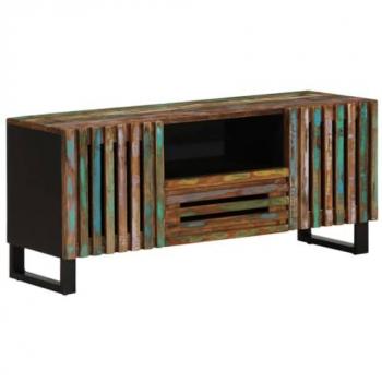 Mobile Porta TV in Legno Massello di Acacia 100x34x46 cm