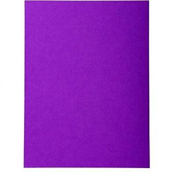 Exacompta A4 Square Cut Folders 170gsm in Lilac