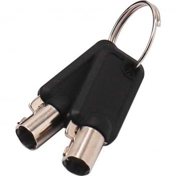 DICOTA Ultra Slim V2 – Clé Principale de Verrou de Câble – Noir (Pack de 2)