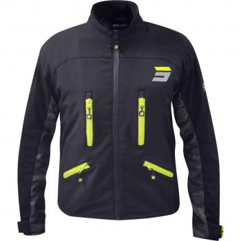 Giacca Moto Enduro Impermeabile Shot Climatic Nero Giallo Fluo M