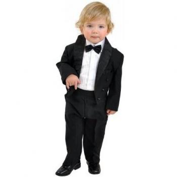 Kommunionsanzug für Kinder, 5‑teilig, schwarz – Größen 80–140