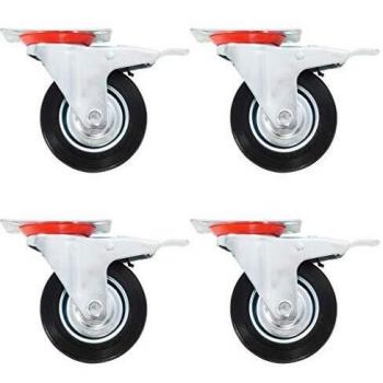 16 pcs vidaXL Swivel Casters 100 mm