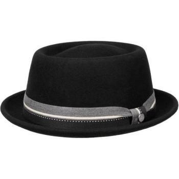 Wandricks Wool Hat: Black, Women’s Medium, Pork Pie Design