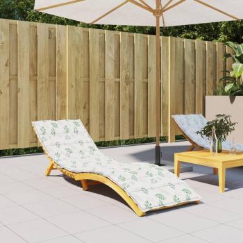 Coussin de Bain de Soleil Motif Feuilles en Tissu Oxford