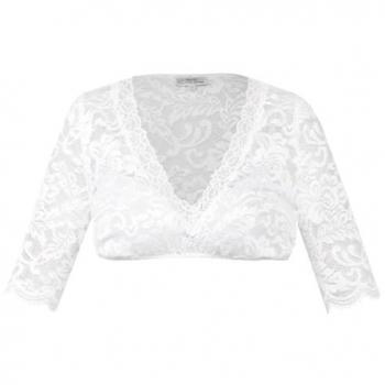 MarJo Damen Dirndlbluse HARISA-LISA Offwhite 40