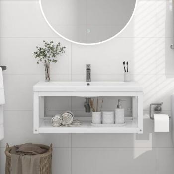 Structure de Lavabo Mural Blanc Premium