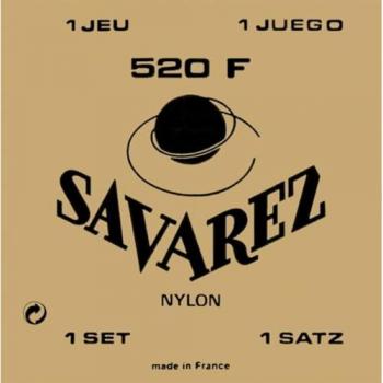 Savarez 520F Rot High Tension Konzertgitarrensaiten mit umsponnener G-Saite