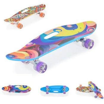 Byox Skateboard 26 Zoll mit Griff und 100 kg Traglast