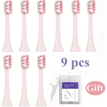 9PCS Toothbrush Heads for Xiaomi Soocas X3 and Mijia