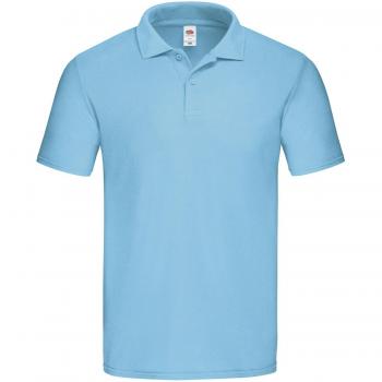 Fruit of the Loom Mens Original Pique Polo Shirt (Sky Blue) Cotton